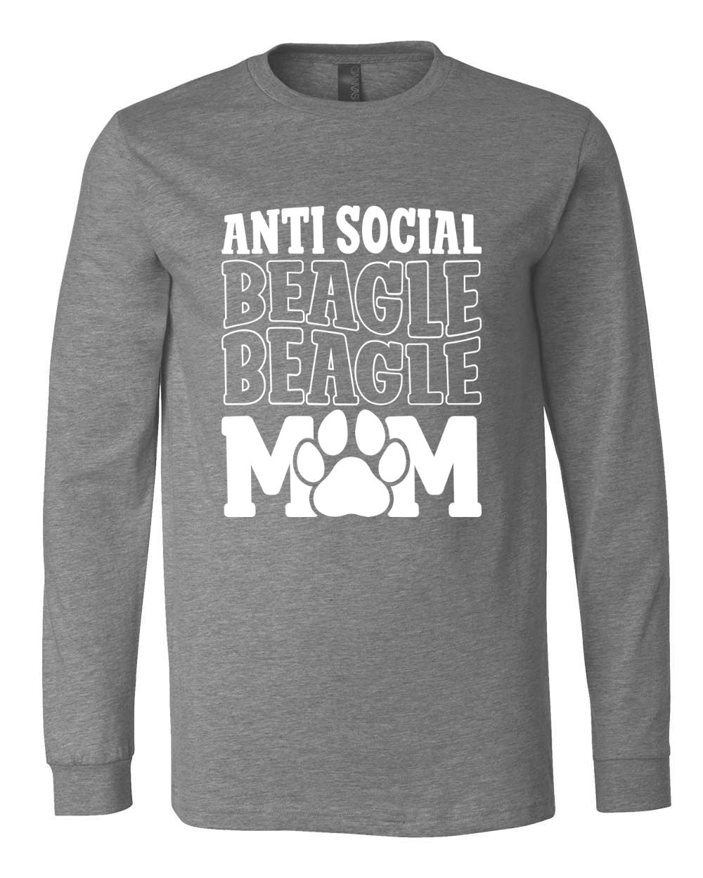 Antisocial Beagle Mom Long Sleeves
