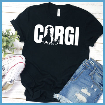 Corgi Dog Walking T-Shirt