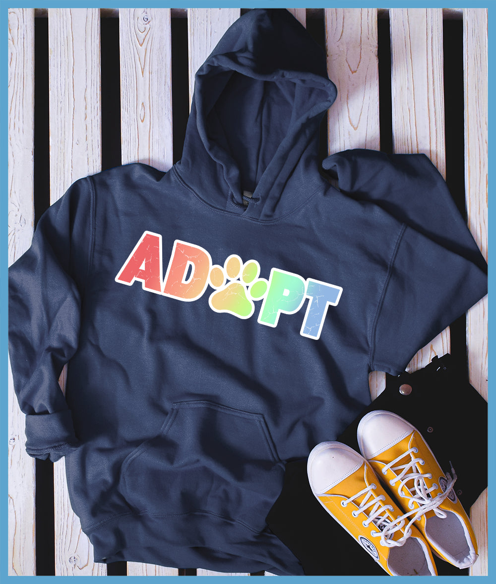 Adopt Colored Print Hoodie