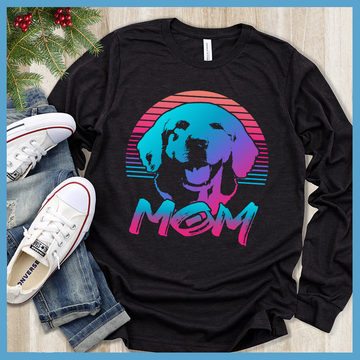 Vaporwave Golden Retriever Long Sleeves