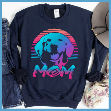 Vaporwave Golden Retriever Sweatshirt