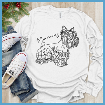 Yorkshire Terrier Line Art Long Sleeves