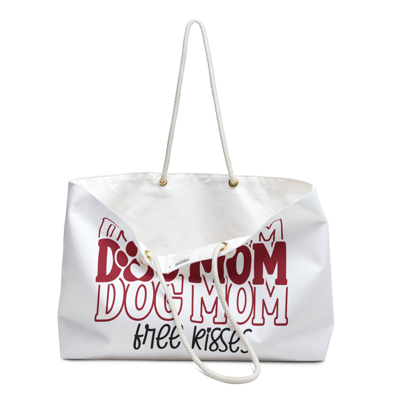 Dog Mom Free Kisses Weekender Bag