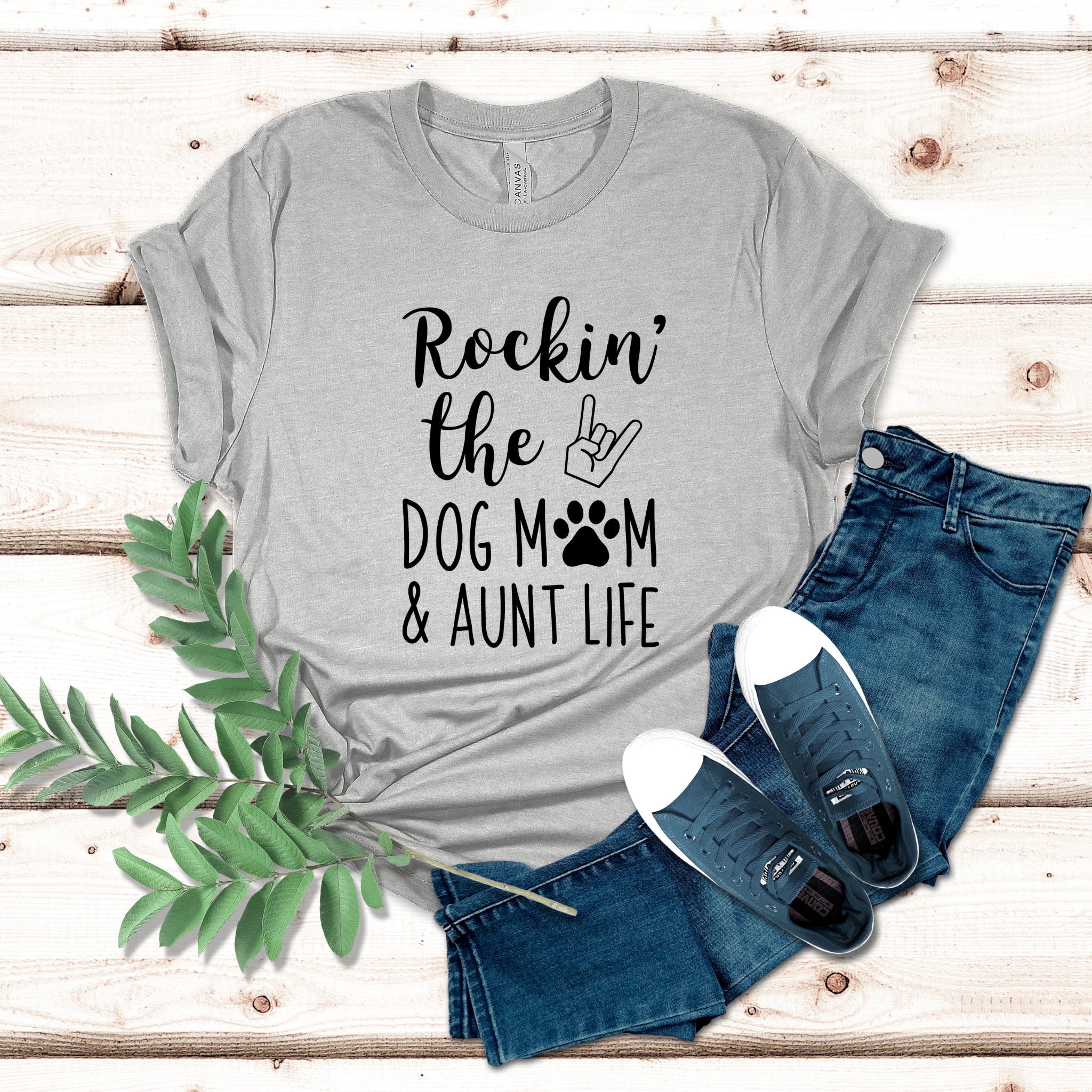 Rocking The Dog Mom And Aunt Life T Shirt