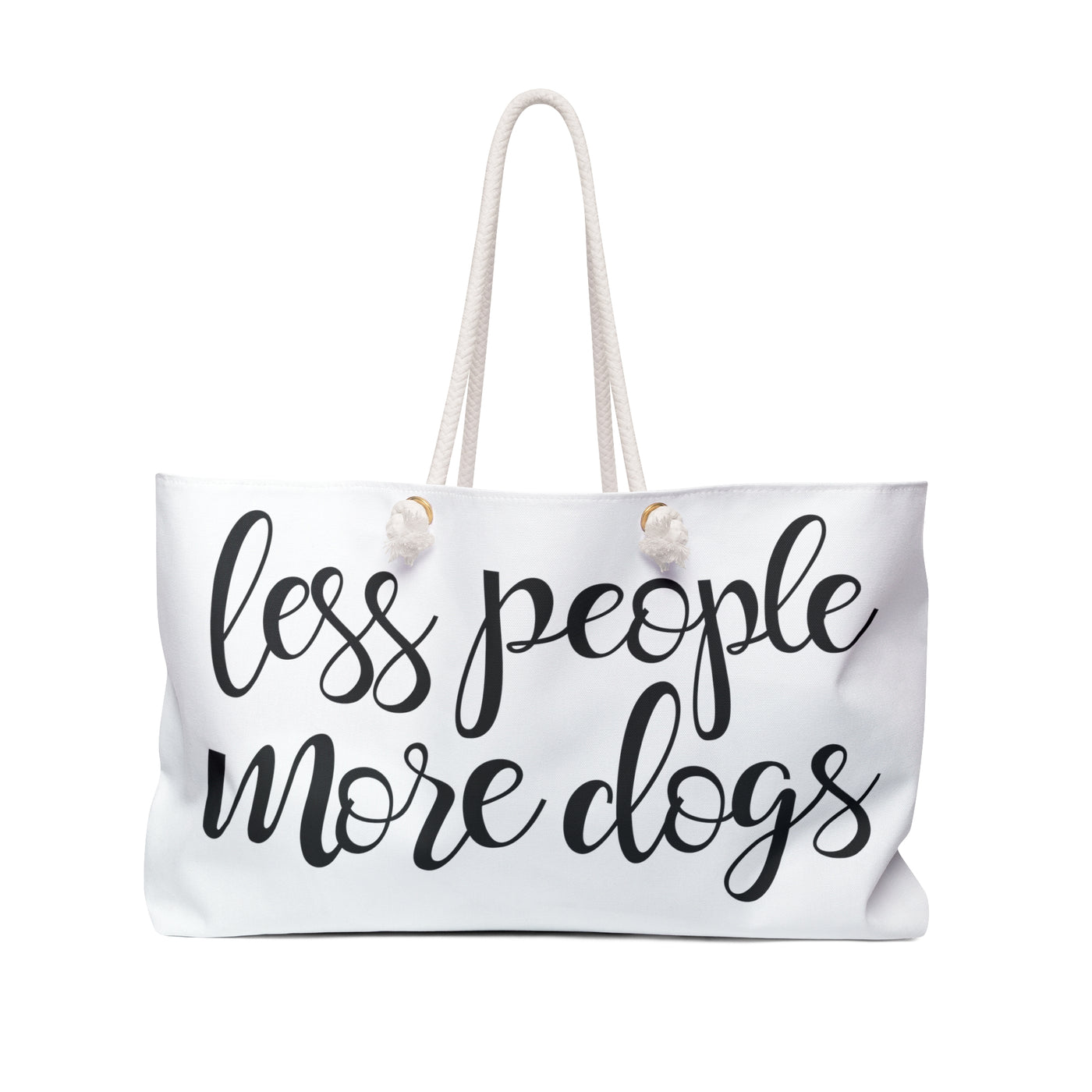 Less People More Dogs Version 2 Weekender Bag