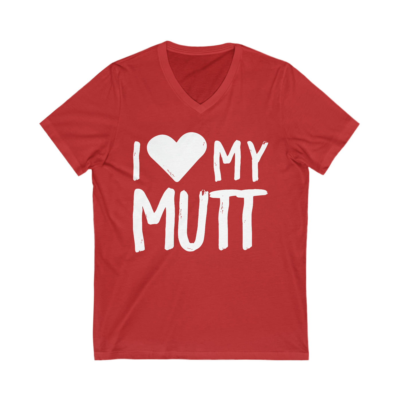 I Love My Mutt V-Neck