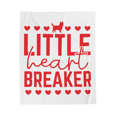 Little Heart Breaker Velveteen Plush Blanket