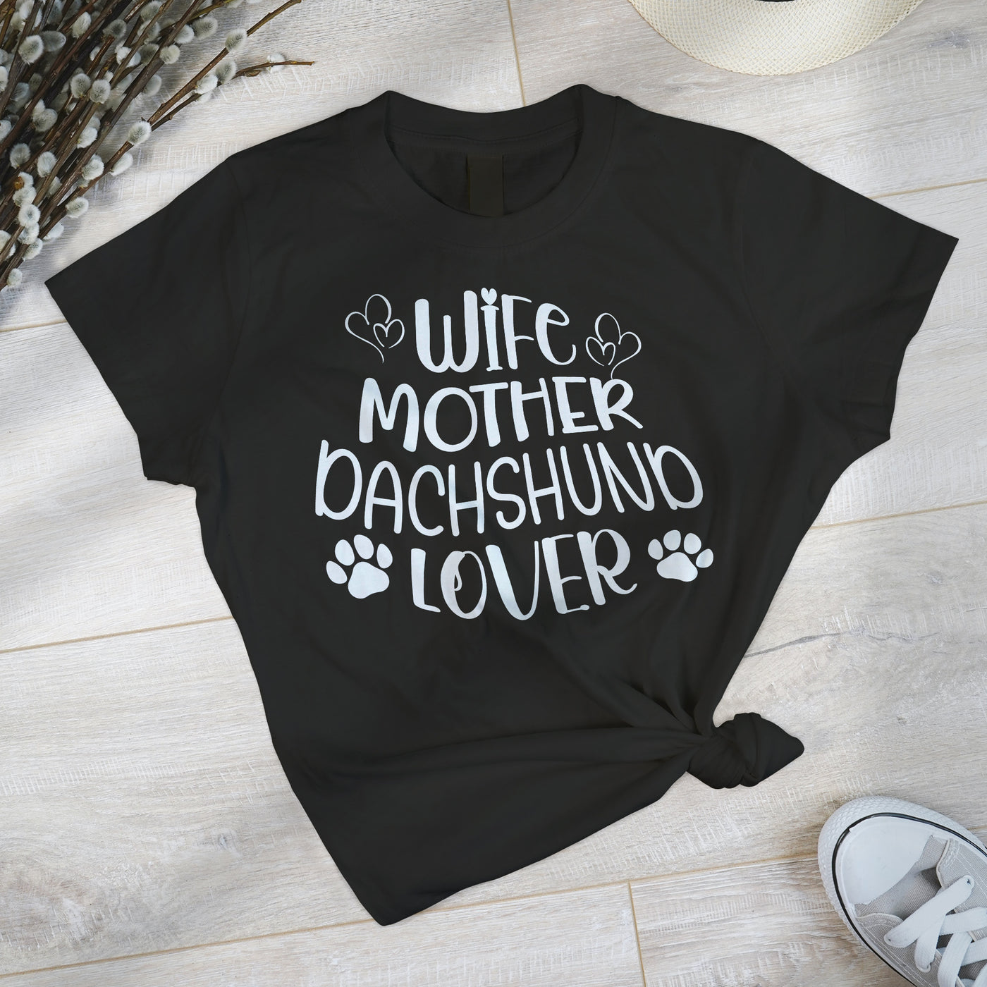 Wife Mother Dachshund Lover T-Shirt