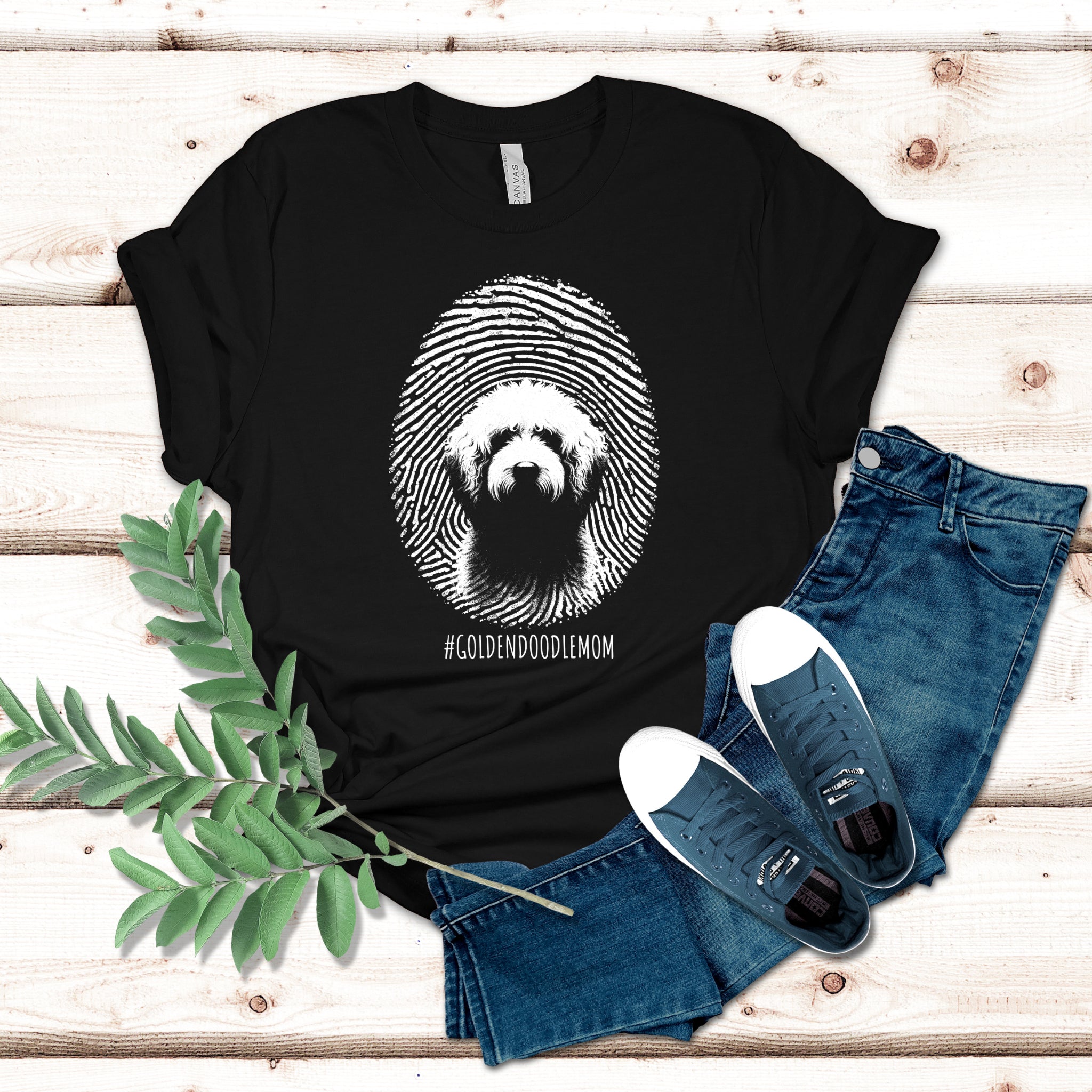 Goldendoodle Mom Fingerprint T-Shirt