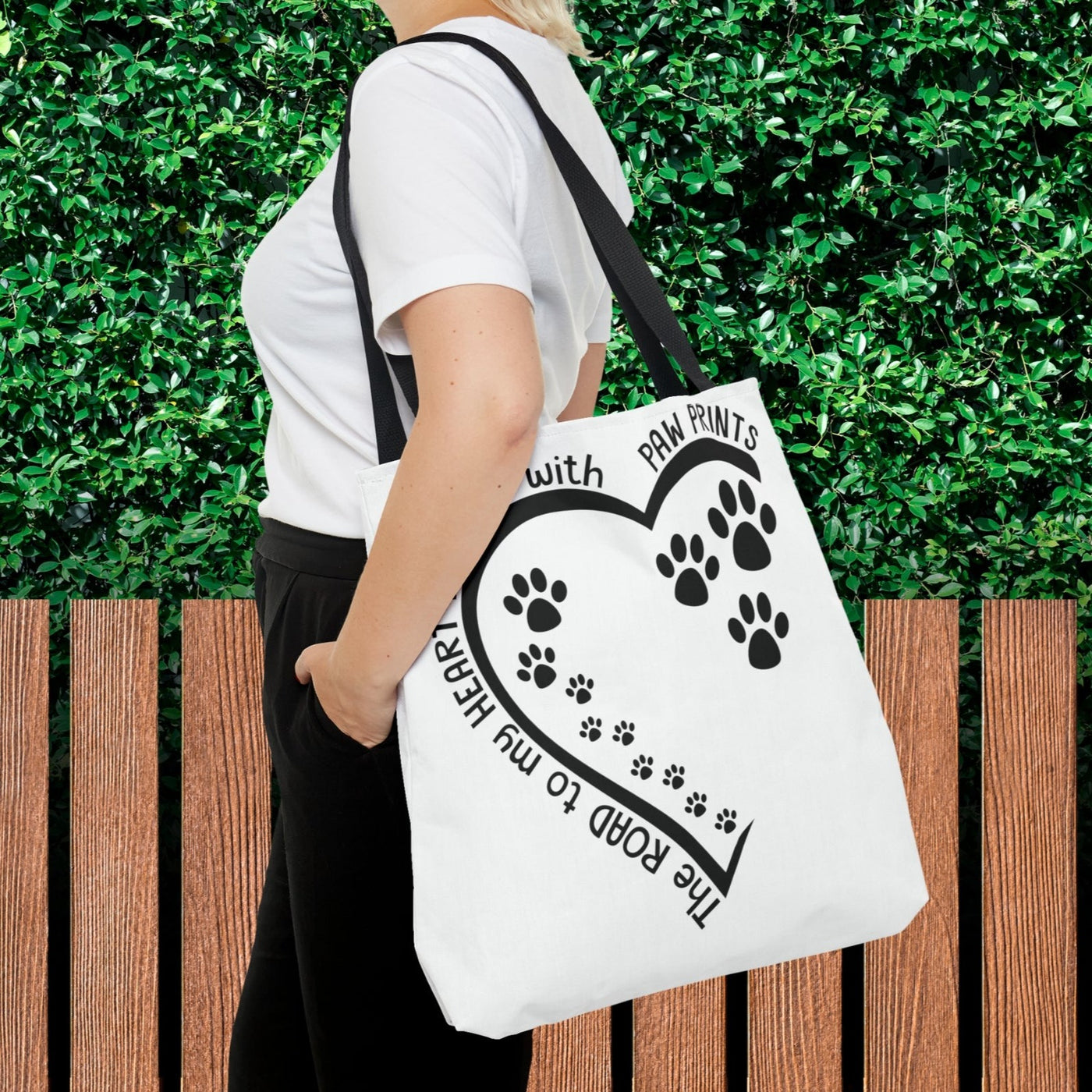 The Way To My Heart Is Paved With Paw Prints Tote Bag