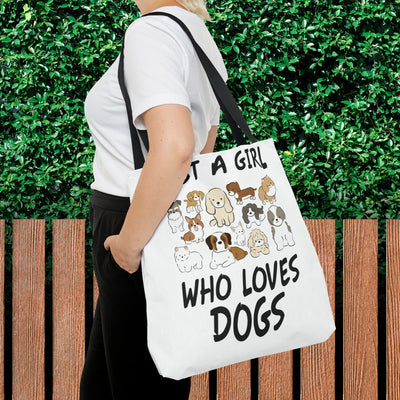 Just A Girl Who Loves Dogs Tote Bag