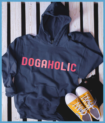 Dogaholic Colored Print Hoodie