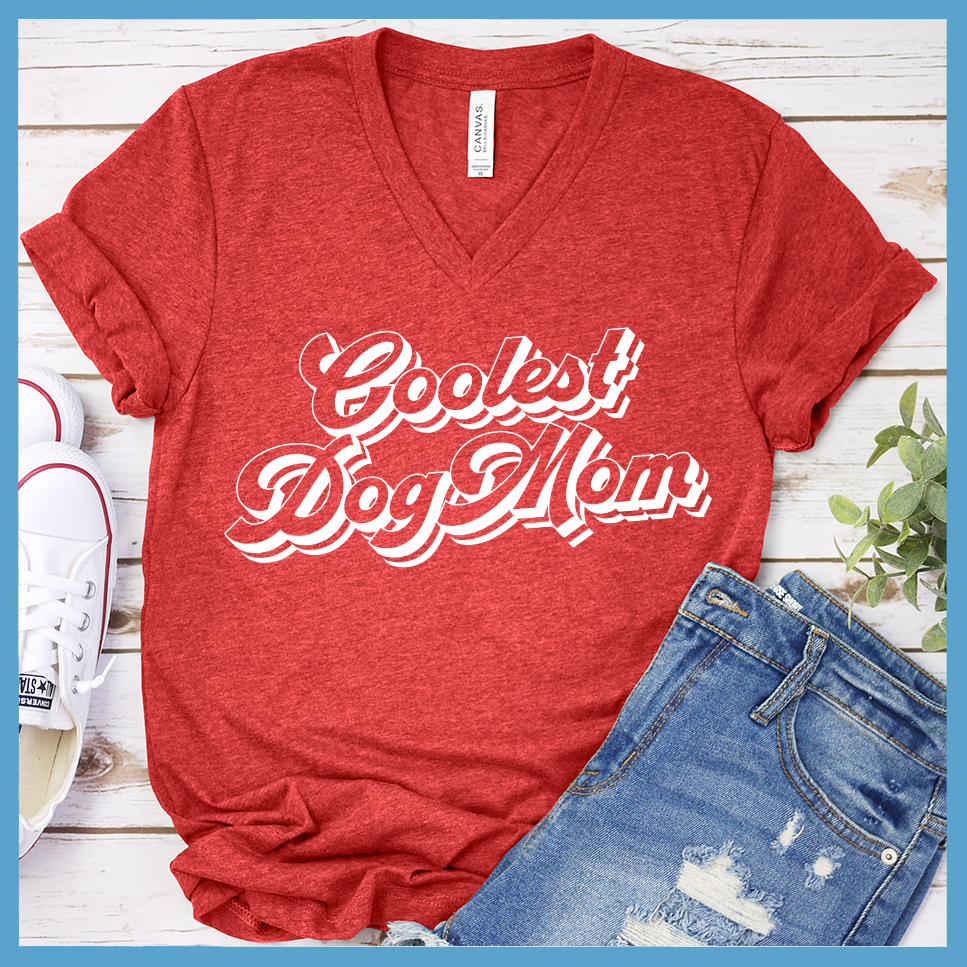 Coolest Dog Mom V-Neck