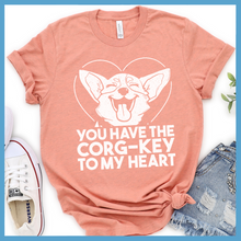 Load image into Gallery viewer, Corgkey To My Heart T-Shirt
