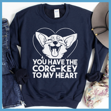 Load image into Gallery viewer, Corgkey To My Heart Sweatshirt
