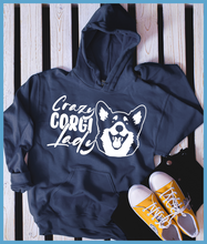 Load image into Gallery viewer, Crazy Corgi Lady Hoodies
