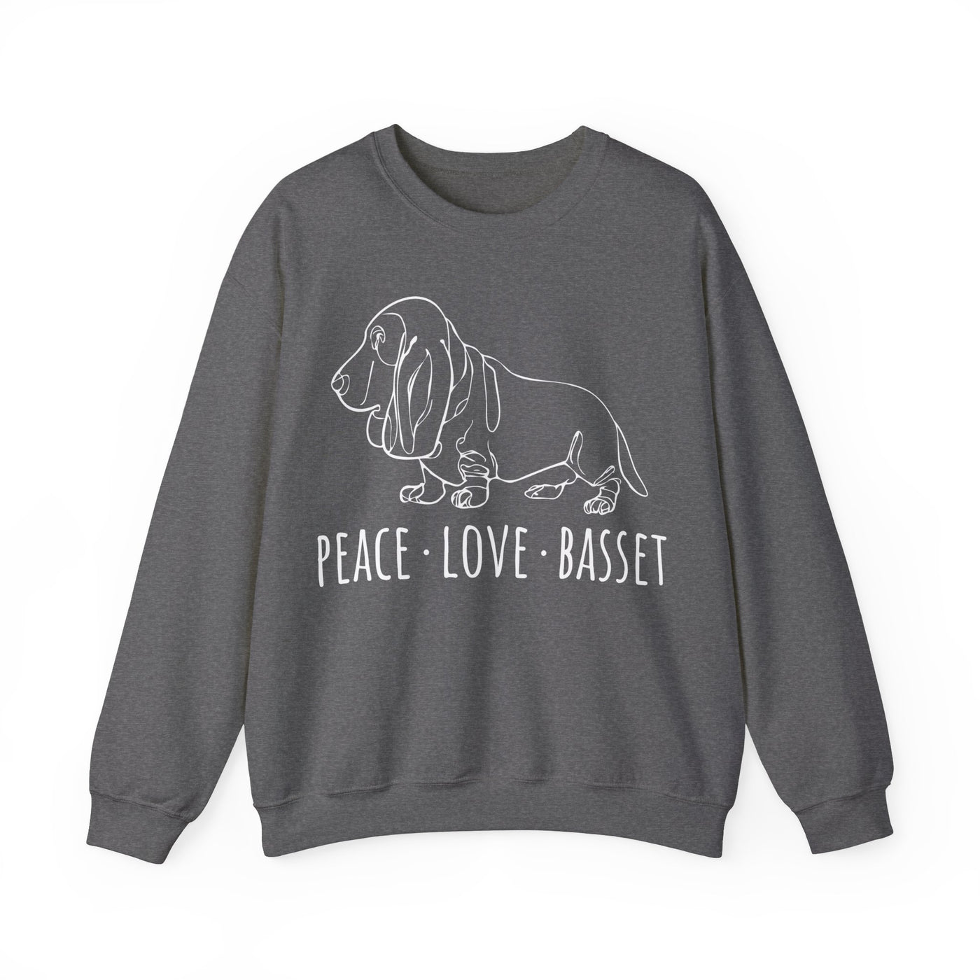 Peace Love Basset Sweatshirt
