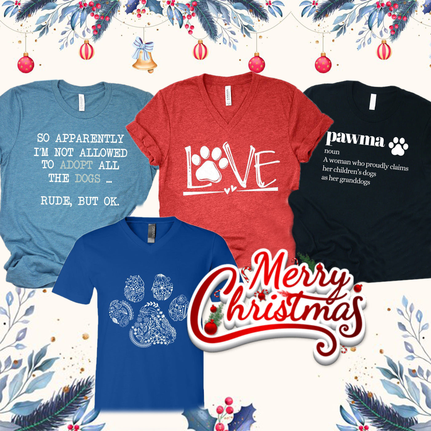 Celebrate with Your Furry Friends: Christmas Tee Offer - Rocking The Dog Mom Life