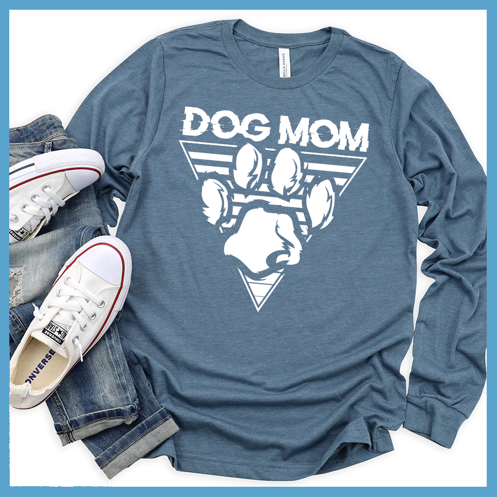 Dog Mom Synthwave Long Sleeves