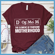 Load image into Gallery viewer, Dog Mom Scientific Table Of Elements V-Neck
