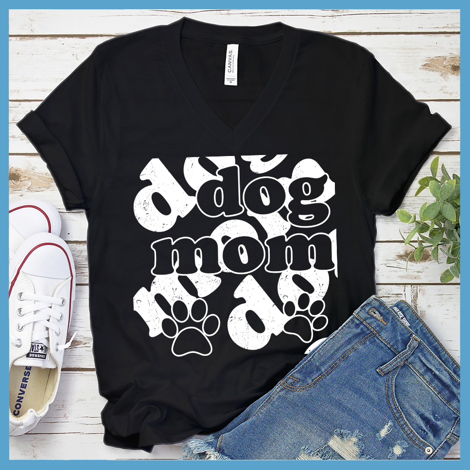 Dog Mom Shadow V-Neck