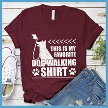 Load image into Gallery viewer, Favorite Dog Walking Shirt V-Neck
