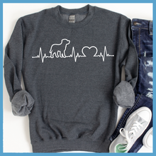 Load image into Gallery viewer, Heartbeat Dog Sweatshirt
