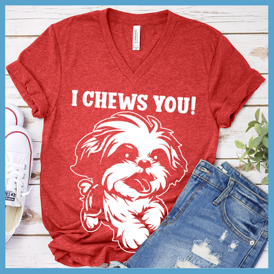 I Chews You V-Neck