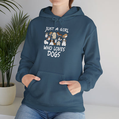 Just A Girl Who Loves Dogs Hoodie - Rocking The Dog Mom Life