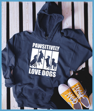 Load image into Gallery viewer, Pawsitively Love Dogs Hoodie
