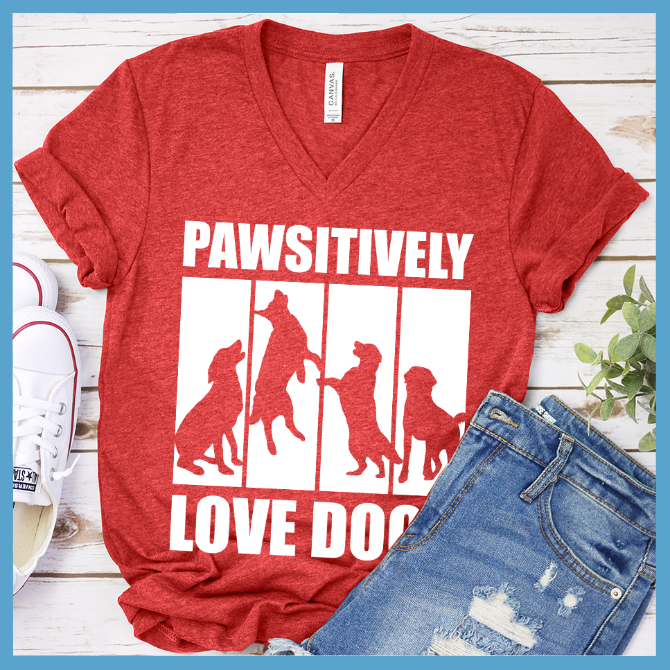 Pawsitively Love Dogs V-Neck