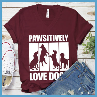 Pawsitively Love Dogs V-Neck
