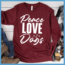 Load image into Gallery viewer, Peace Love Dogs Long Sleeves
