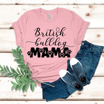 British Bulldog Mama T-Shirt