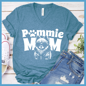 Pommie Mom V-Neck