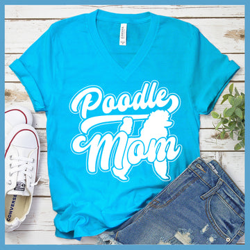 Poodle Mom Version 1 V-Neck