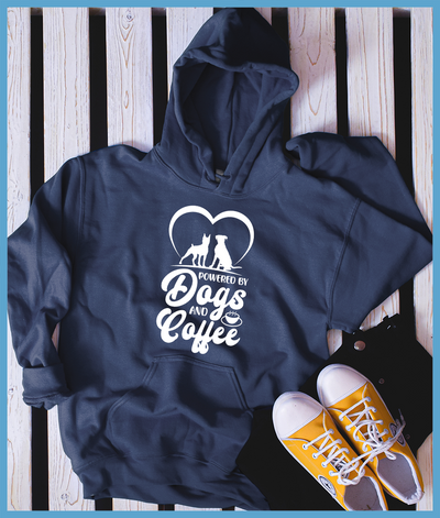 Powered By Dogs And Coffee Hoodie