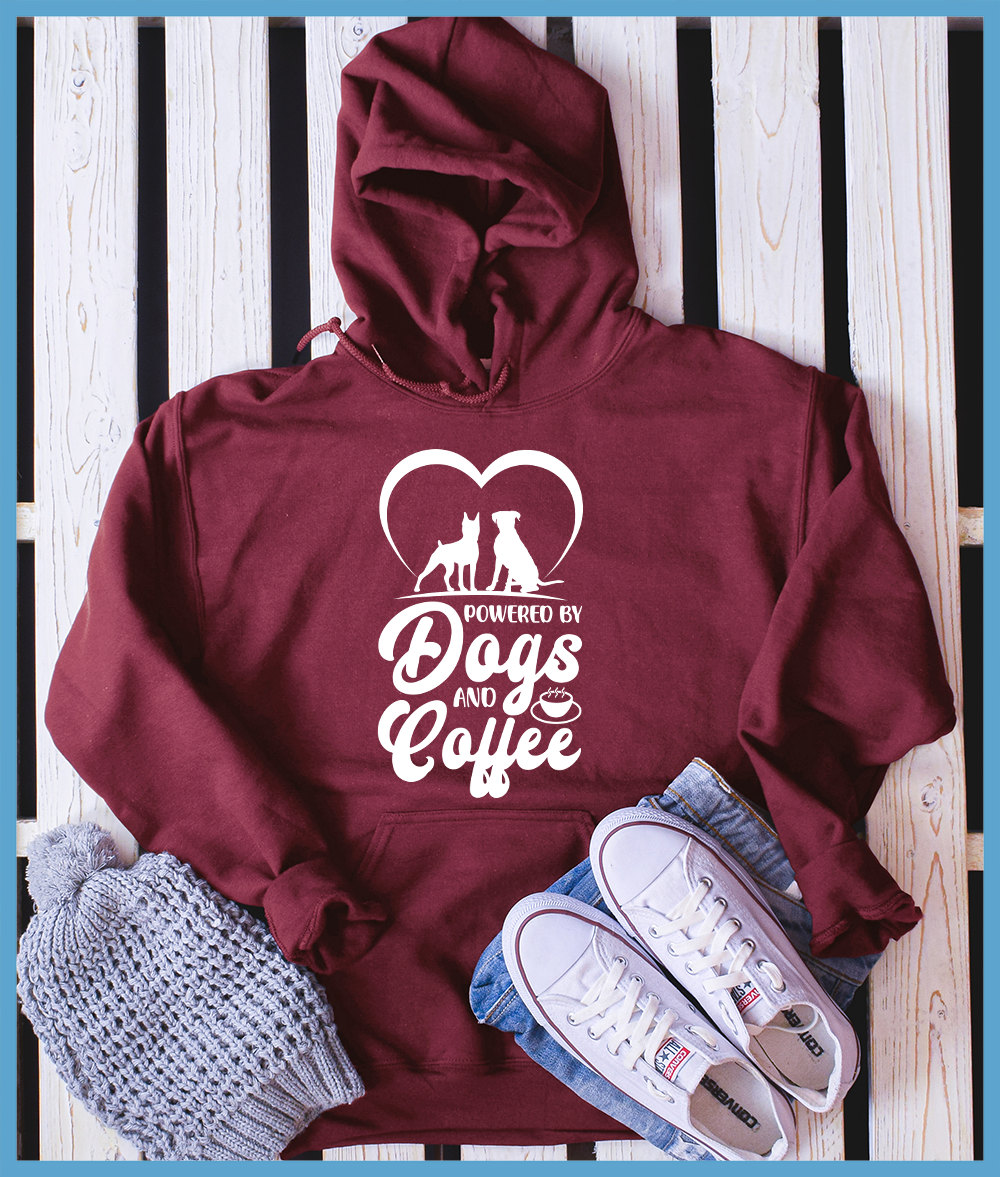 Powered By Dogs And Coffee Hoodie