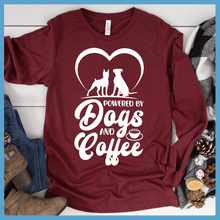 Load image into Gallery viewer, Powered By Dogs And Coffee Long Sleeves
