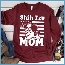Load image into Gallery viewer, Shih Tzu USA Flag Long Sleeves
