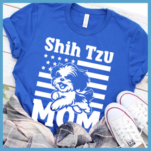 Load image into Gallery viewer, Shih Tzu USA Flag T-Shirt
