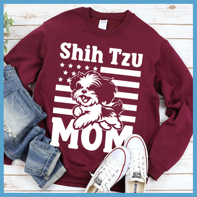 Shih Tzu USA Flag Sweatshirt
