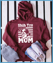 Load image into Gallery viewer, Shih Tzu USA Flag Hoodie
