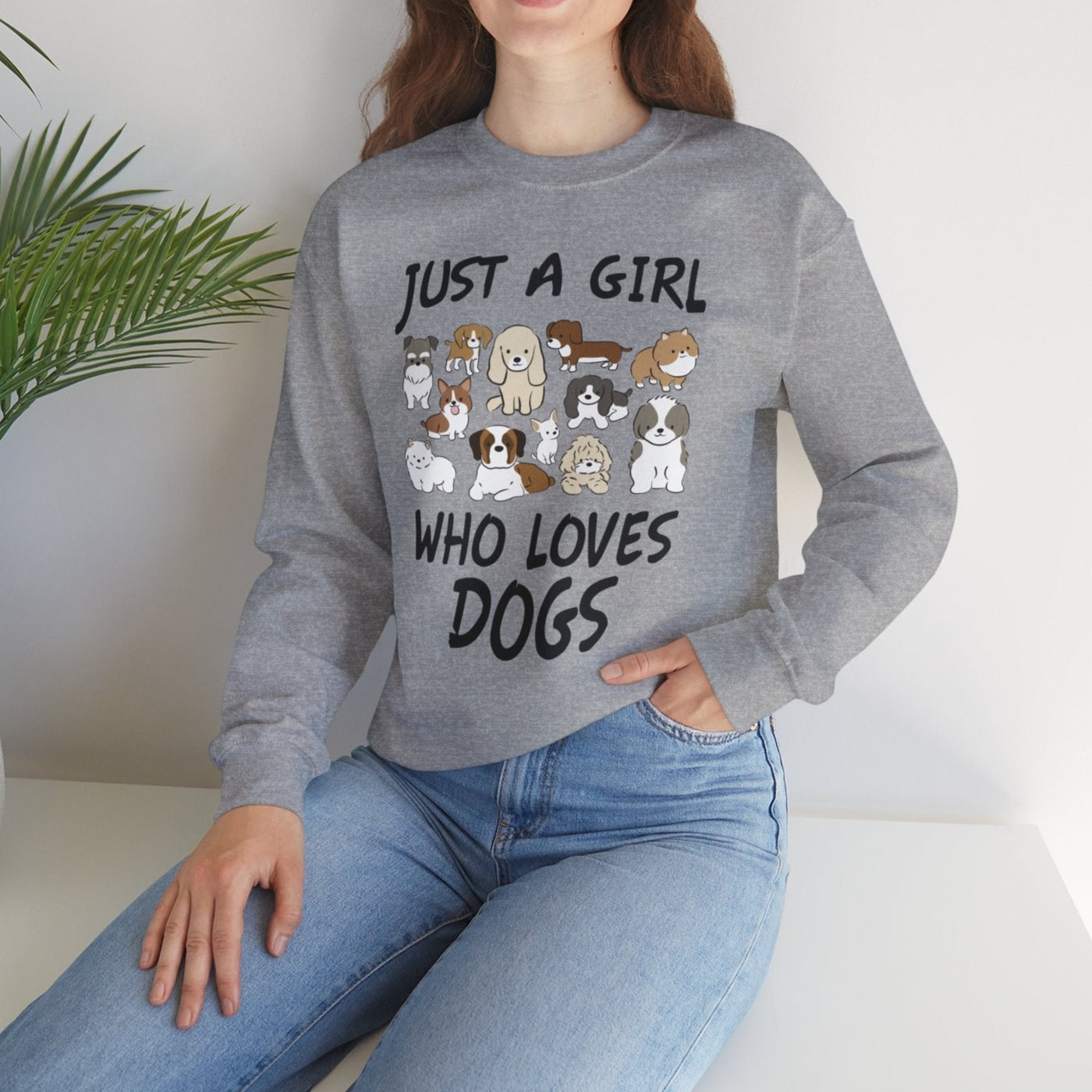 Just A Girl Who Loves Dogs Sweatshirt