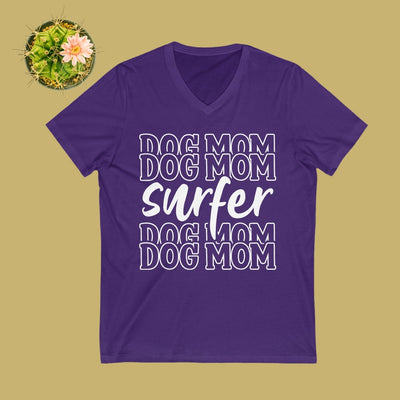 Surfer Dog Mom V-Neck
