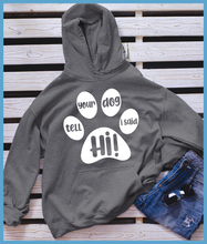 Load image into Gallery viewer, Tell Your Dog I Said Hi Hoodie
