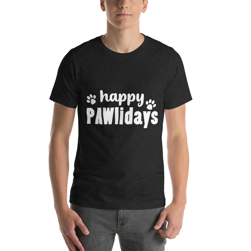 Happy Pawlidays Version 2 T-Shirt