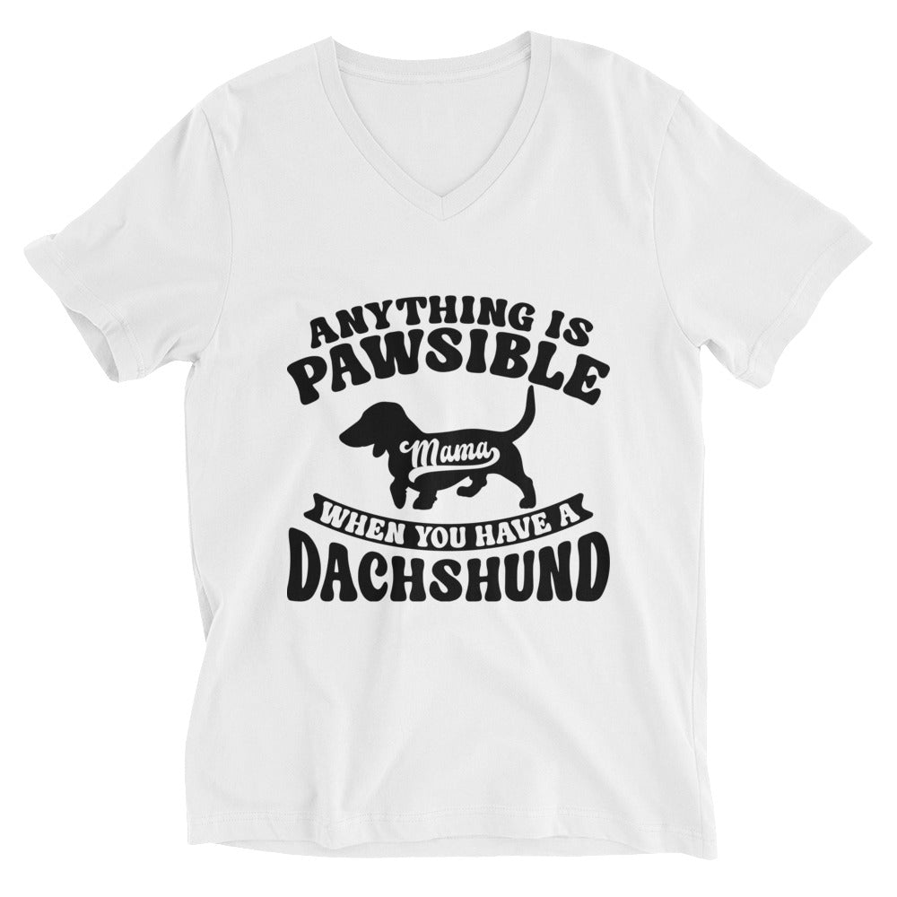 Anything Is Pawsible V-Neck