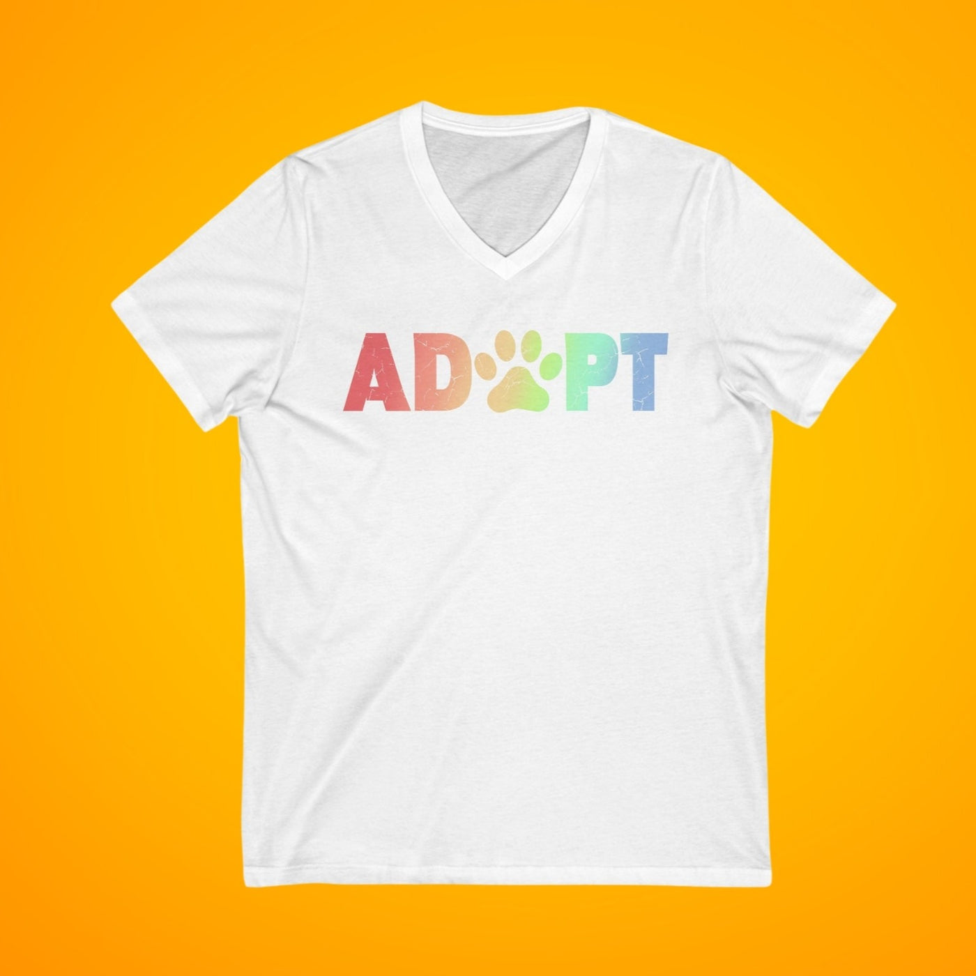 Adopt Colored Print V-Neck