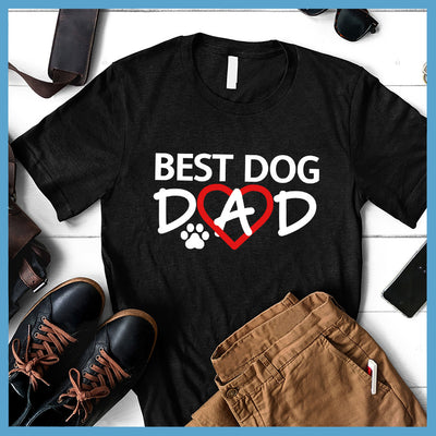 Best Dog Dad Colored Print T-Shirt - Rocking The Dog Mom Life